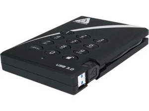 APRICORN 2TB Aegis Padlock Portable Hard Drive USB 3.0 Model A25-3PL256-2000 - Picture 1 of 5