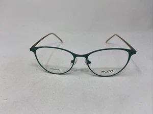 MODO TITANIUM EYEGLASSES FRAME MODEL 4256s EGRN GREEN GOLD 49/15/142 :L37 - Picture 1 of 8