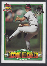 1991 TOPPS  DESERT SHIELD #8 RECORD BREAKER * BOBBY THIGPEN  * NM/MINT OR BETTER