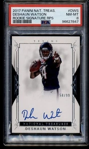2017 National Treasures Rookie Signatures RPS /99 RC Deshaun Watson #RSDWS PSA 8 - Bild 1 von 2