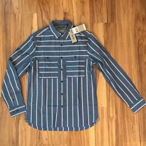 Kenneth Cole Reaction gestreiftes Shirt Stretch - Größe S - UVP 65 $ - Bild 1 von 4