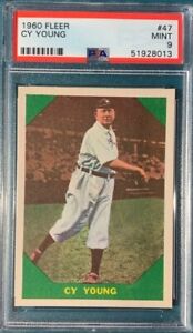 1960 Fleer Baseball #47 Cy Young PSA 9 Perfectly Centered