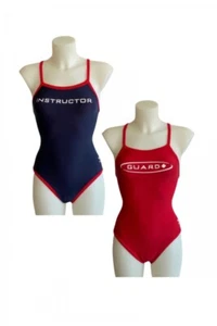TYR women’s reversible stretchy sports GUARD/INSTRUCTOR swimsuit 1-piece Sz XS - Picture 1 of 5