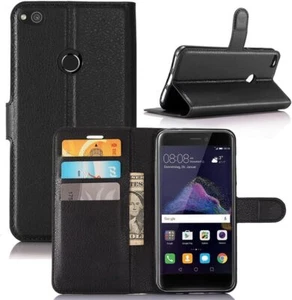 Custodia per HUAWEI P8 LITE (2017) Cover flip LIBRO stand portafoglio magnetica - Foto 1 di 6