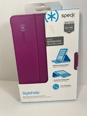 New Speck Products StyleFolio Case for iPad Mini/2/3 - Fuchsia Pink/Nickel Grey - Image 1 of 2