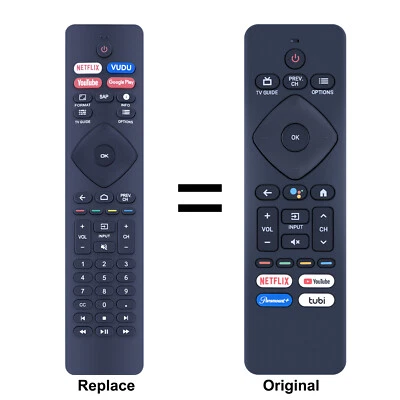Remote Control For Philips 4K LED Smart TV RF439A-V06 URMT26CND001 NEW - Image 1 of 3