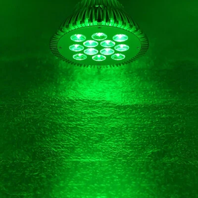 36W Green 520nm~525nm PAR38 LED Lamp Spot Light Bulb Therapy Plant Aquarium - Image 1 of 4