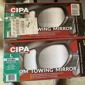 CIPA TOWING MIRROR #11401 11402 DRIVER AND PASSENGER DODGE 1500/2500 2009-2017 - Picture 1 of 3