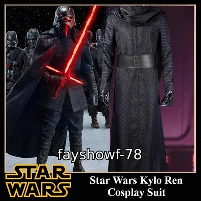 Star Wars Kylo Ren‌ Disfraz Disfraz Disfraz Negro Halloween Accesorios Cabeza Capucha Regalo Foto 1 de 4