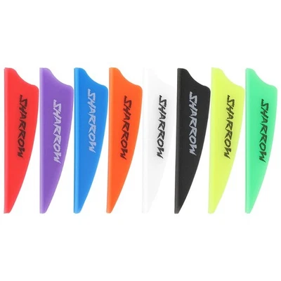 50pcs Archery Arrow Feather Rubber Vanes 2" 3" Fletches Fletching Arow Shaft DIY - Image 1 of 4
