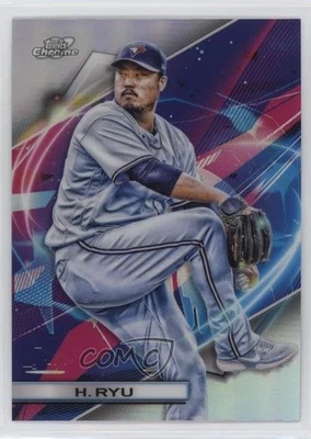 2022 Topps Cosmic Chrome Refractor Hyun-Jin Ryu #74 - Image 1 of 2