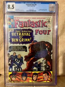 Fantastic Four 41 cgc 8.5 White Pg The Brutal Betrayal Ben Grimm/Frightful Four - Picture 1 of 1