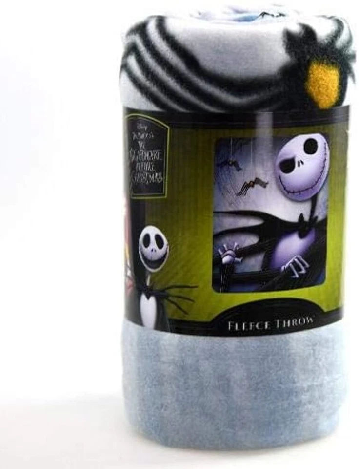 Disney Nightmare Before Christmas Kids Jack Skellington 45" X 60" Throw Blanket