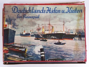 Spear Brettspiel Deutschlands Häfen und Küsten Ein Reisespiel um 1930 Zinnfigure - Bild 1 von 10