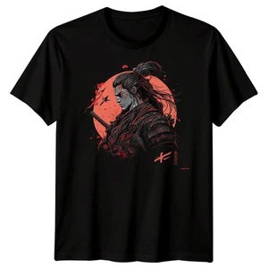 Camiseta Samurai Warrior Katana Para Hombre Camiseta Gráfica Estilo Novela - Imagen 1 de 31