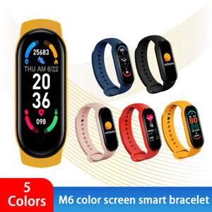 Smart Band Watch Bracelet Wristband Fitness Tracker Blood Pressure HeartRate M6.