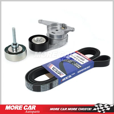 Serpentine Belt Component Kit for Buick Chevrolet Traverse GMC Acadia Saturn Vue - Image 1 of 4