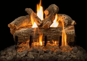 Troncos de gas ventilados de roble desgastado Arizona Grand Canyon 21" AWO21LOGS - Imagen 1 de 1