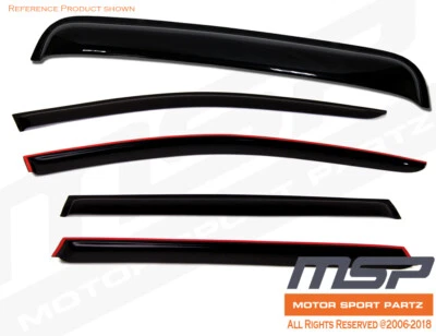 Visera fuera de canal protector de lluvia techo corredizo Mercedes-Benz E300 E320 E420 1996-2002 5 piezas Foto 1 de 4