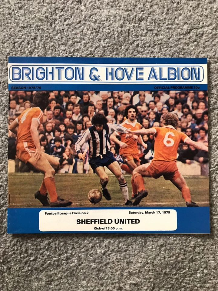 Brighton & Hove Albion v Sheffield United - Division Two - 1978-1979 - Image 1 of 1