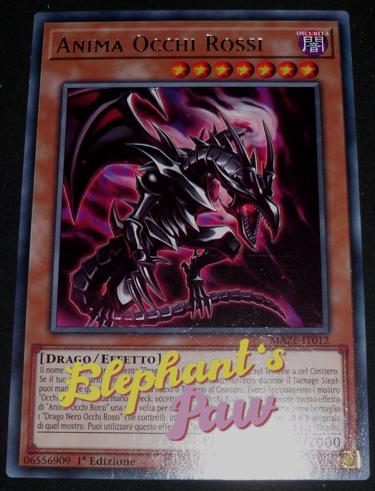 Yugioh - Anima Occhi Rossi RARA - MAZE-IT012 1° Edizione - Immagine 1 di 1