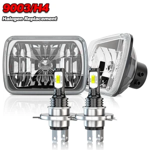 Pair For 82-93 Chevy S10 Blazer GMC S15 7X6" Projector LED Headlights Hi/Lo Beam - Picture 1 of 12