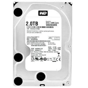 Westren Digital 2TB WD20EARX Rec Sata II 64MB 5400 RPM 3,5" Zoll - Bild 1 von 5
