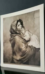 MADONNA #1112 by Robert Ferruzzi 1856 - 1913 Perry Pictures Art Print antique - Picture 1 of 6