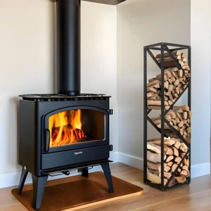 Indoor Firewood Rack - Adjustable Storage Holder for Fireplace & Outdoor Fire Pi - Picture 1 of 7