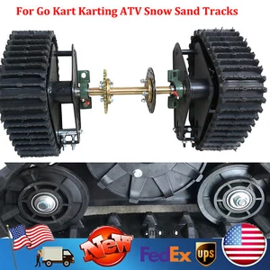 Go Kart ATV UTV Buggy Quad Rear Wheel Snow Rubber Sand Tracks Snowmobile - Imagen 1 de 23