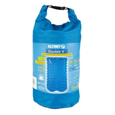 Almohadilla para dormir Klymit Double V azul NUEVA SIN ABRIR Foto 1 de 4