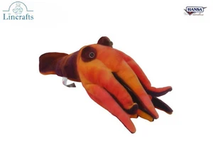 Peluche calamaro giocattolo morbido creatura marina di Hansa 2965 - nuovissimo - Lincrafts UK - Foto 1 di 5