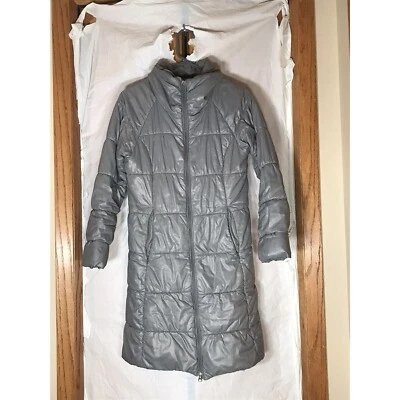 Patagonia Lydia Parker Chaqueta Larga Puffer Parka Abrigo Cremallera Completa Gris 28205 XSmall Foto 1 de 4