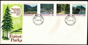 New Zealand 1975 Forest Park FDC - Complete Set Of Four Stamps - Mint - Picture 1 of 1