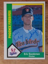 AUTOGRAPHED - Eric Gunderson CMC #7 Phoenix Firebirds 1990 AAA