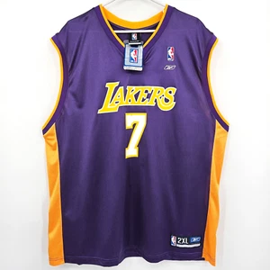 NWT Vintage Reebok Los Angeles LA Lakers #7 LAMAR ODOM Basketball Jersey Men 2XL - Picture 1 of 11