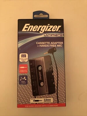 Energizer Ultimate Cassette Adapter +Hands free Mic & Push Button Controls - Image 1 of 3