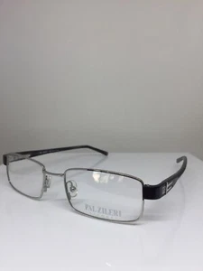 New Pal Zileri Eyeglasses PZ 2099 Eyeglasses C. 37 Silver w/ Burgundy 54mm Italy - Picture 1 of 12
