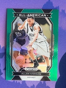 2024 Panini Prizm Draft Picks ALLEN IVERSON ALL-AMERICAN Green Prizm Hoyas #18 - Foto 1 di 2