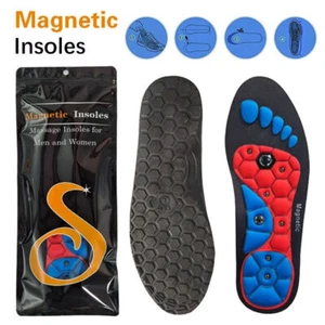 Magnetic Acupressure treating Plantar Fasciitis Massage Insoles Magnetic Insoles - Picture 1 of 21