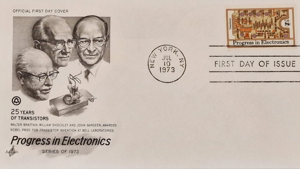 Progress In Electronics FDC Postmark New York 10 July 1973 - Image 1 of 1
