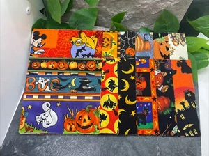 24 PC 5" Halloween Fabric Charm Set 12 Designs 2 Each New Free Ship 5HS1347 - Picture 1 of 4