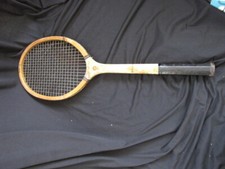 Antique Wood Tennis Racket ELLSWORTH VINES  Famous Player Series
