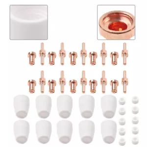40 PCS Plasma Torch PT31 LG40 Nozzle Electrode Kit fits Cutter CUT40 CUT50 - Picture 1 of 12