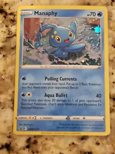 Manaphy SWSH275 GALAXY SWIRL Estrella Negra Promo Como Nuevo/M Plata Tempestad Pokémon - Imagen 1 de 2