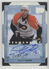 2007-08 O-Pee-Chee Premier Penmanship Silver /50 Simon Gagne #PP-SG Auto