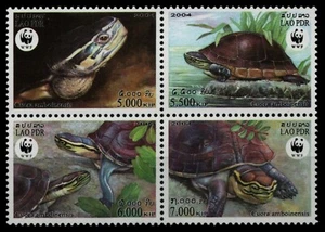 Laos 2004 - Mi-N.o 1927-1930 ** - Estampillada sin montar o nunca montada - Tortugas / Tortugas - Imagen 1 de 1