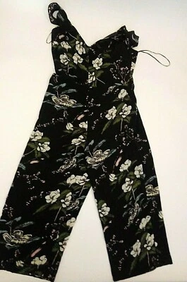 New Look Ta Printed Ruffle Cu Jumpsuit UK 14 (110523tji) - Image 1 of 3