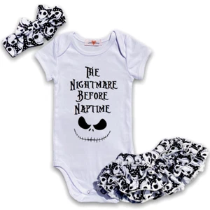 The Nightmare Before Christmas Bodysuit Romper Outfit Shirt Set Before Naptime - Picture 1 of 2