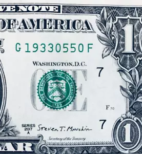 1933 May 5 Birthday Anniversary Note One Dollar Bill 2017A G19330550F - Picture 1 of 3